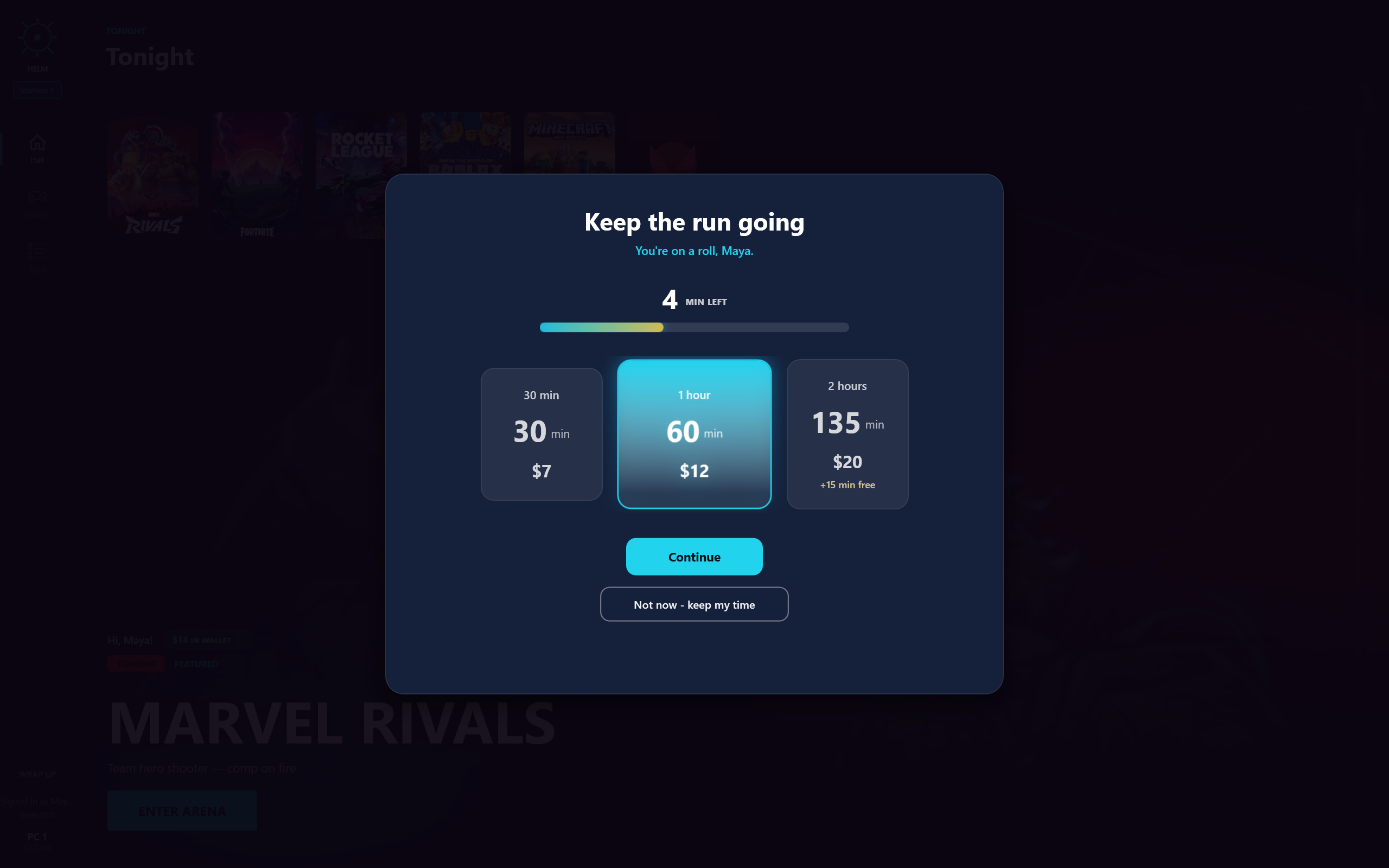 Top up preview